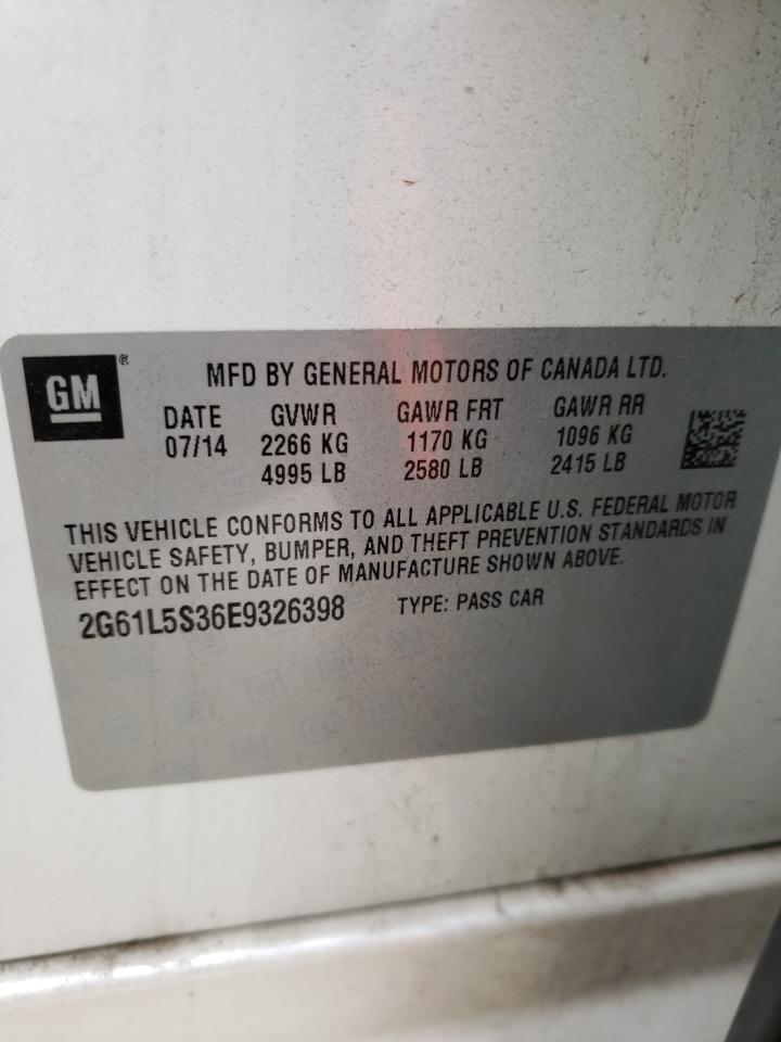 Photo 10 from auction – 2014 CADILLAC XTS with VIN 2G61L5S36E9326398
