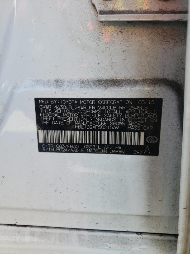 Photo 10 from auction – 2015 LEXUS IS 350 with VIN JTHBE1D2XF5021539