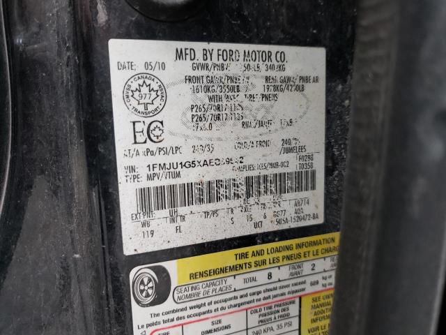 Photo 1 from auction – 2010 FORD EXPEDITION with VIN 1FMJU1G5XAEB59642