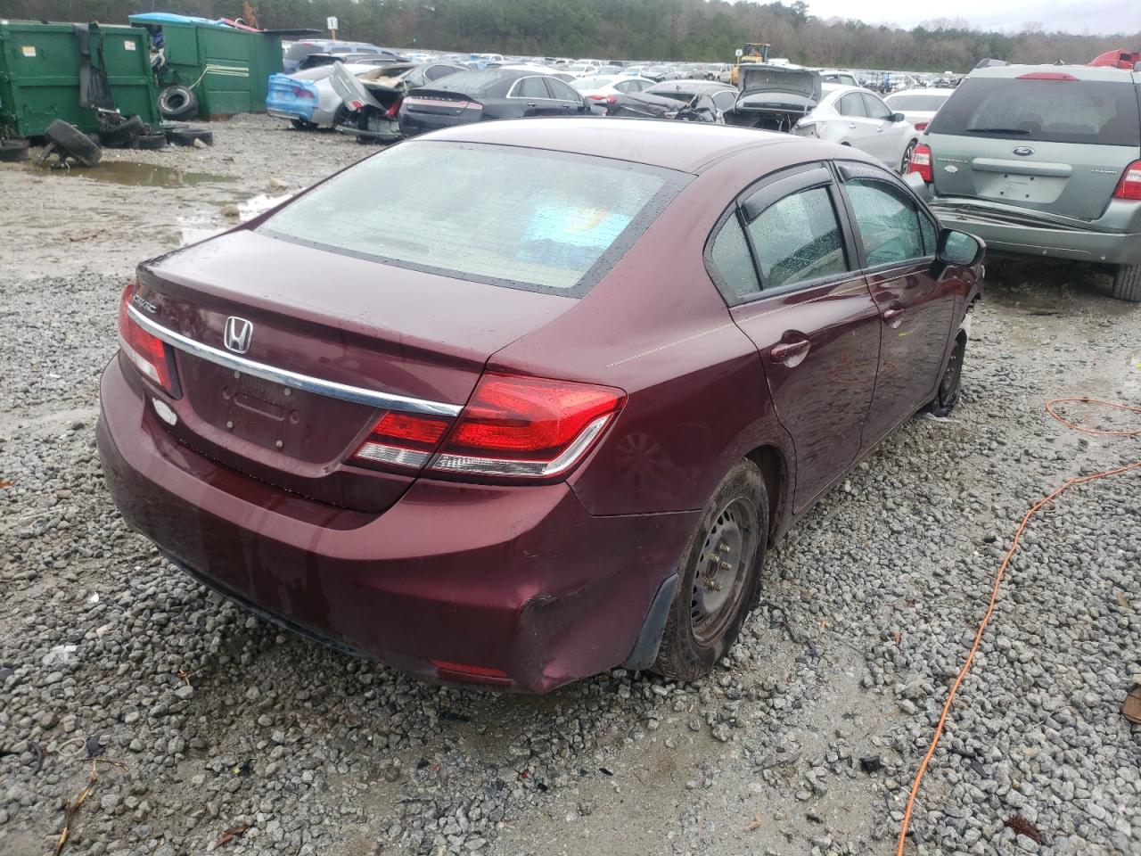 Photo 4 from auction – 2014 HONDA CIVIC LX with VIN 19XFB2F51EE053338