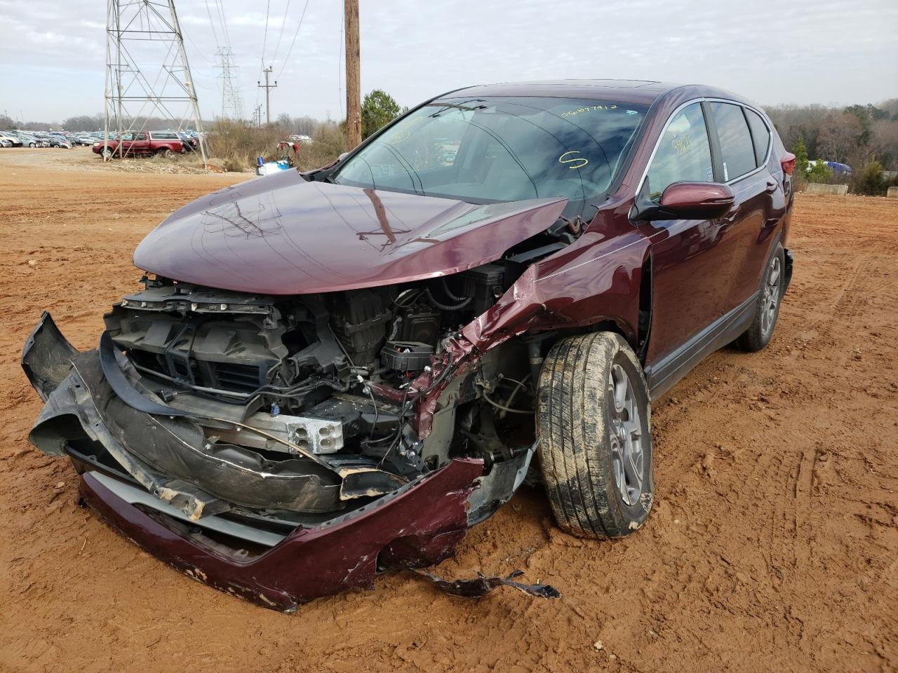 Photo 2 from auction – 2018 HONDA CR-V EX with VIN 7FARW1H5XJE034983