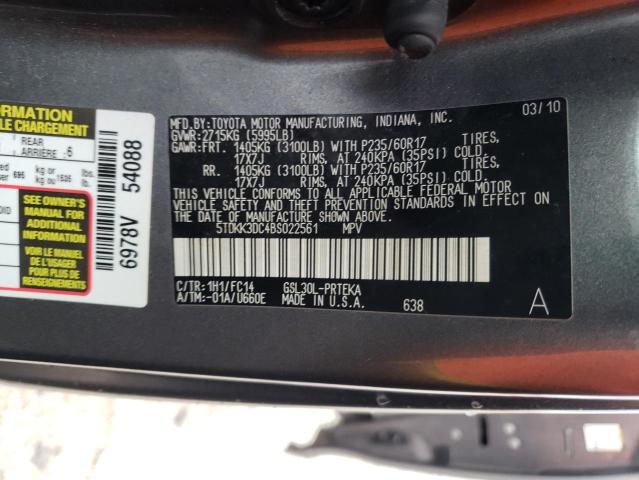 Photo 10 from auction – 2011 TOYOTA SIENNA LE with VIN 5TDKK3DC4BS022561