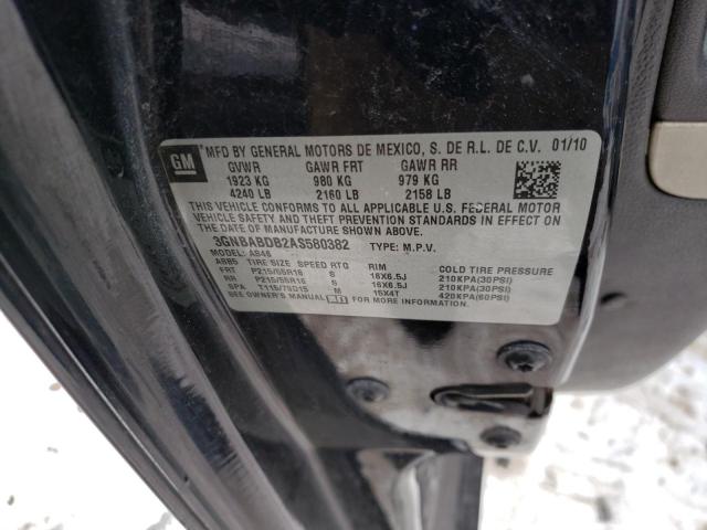 Photo 10 from auction – 2010 CHEVROLET HHR LT with VIN 3GNBABDB2AS580382