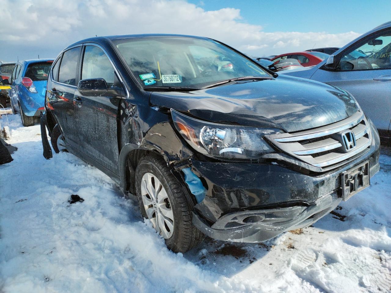 HONDA CR-V EX 2014 with VIN 5J6RM4H57EL074857 - Photo from auction