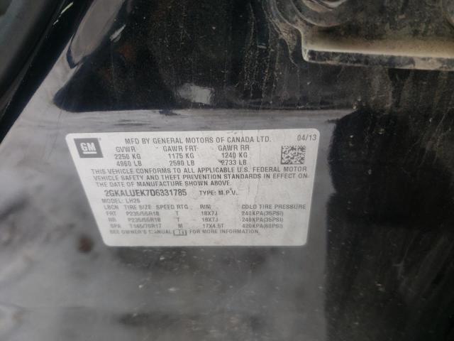 Photo 10 from auction – 2013 GMC TERRAIN SL with VIN 2GKALUEK7D6331785