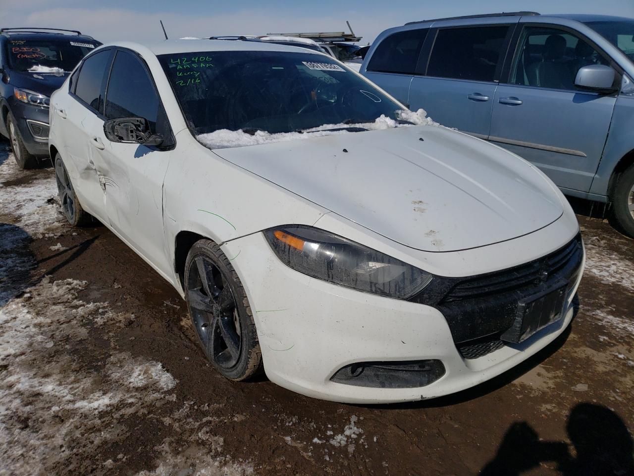 DODGE DART SXT 2015 with VIN 1C3CDFBB6FD266650 - Photo from auction