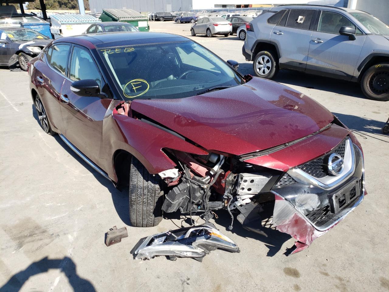 NISSAN MAXIMA 3.5 2017 with VIN 1N4AA6AP6HC426999 - Photo from auction