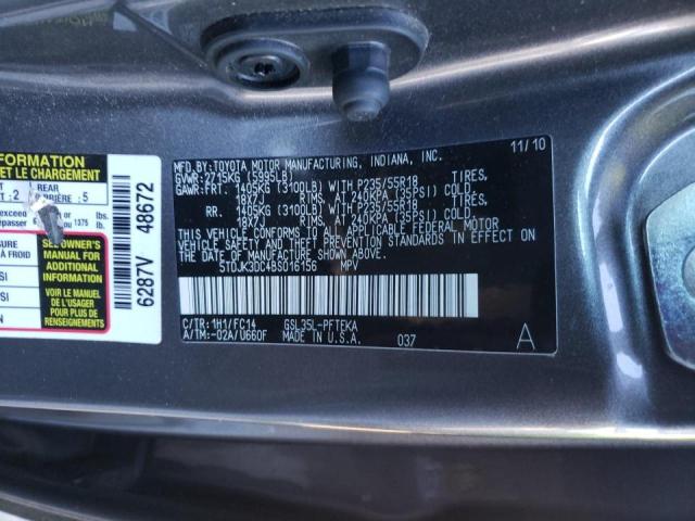 Photo 10 from auction – 2011 TOYOTA SIENNA LE with VIN 5TDJK3DC4BS016156