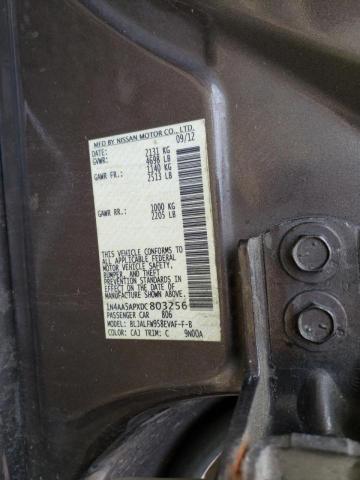 Photo 10 from auction – 2013 NISSAN MAXIMA S with VIN 1N4AA5APXDC803256