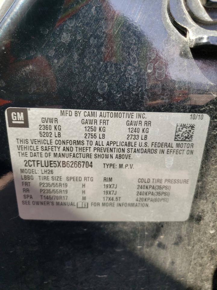 Photo 10 from auction – 2011 GMC TERRAIN SL with VIN 2CTFLUE5XB6266704