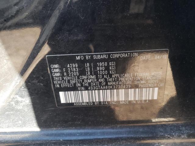 Photo 10 from auction – 2019 SUBARU IMPREZA with VIN 4S3GTAA60K3737439