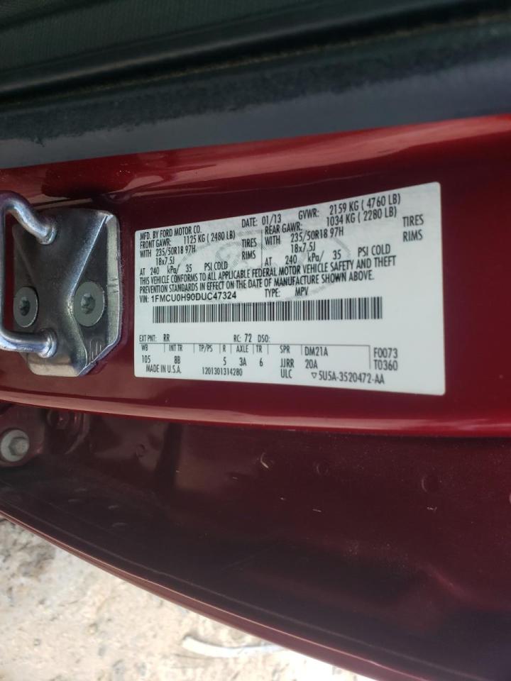 صورة رقم 10 من المزاد - 2013 FORD ESCAPE SEL مع VIN 1FMCU0H90DUC47324