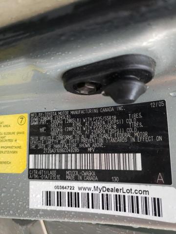 Foto 10 de la subasta – 2006 LEXUS RX 330 con VIN 2T2GA31U96C049285