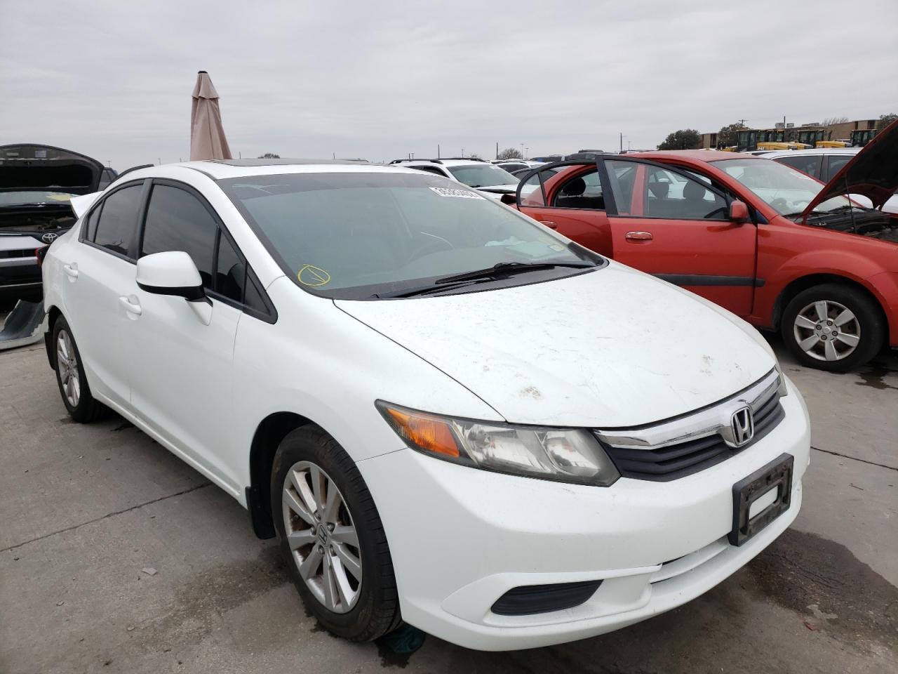 HONDA CIVIC EXL 2012 with VIN 19XFB2F90CE312174 - Photo from auction