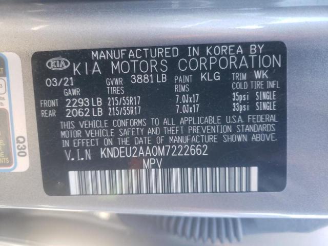 Photo 10 from auction – 2021 KIA SELTOS S with VIN KNDEU2AA0M7222662