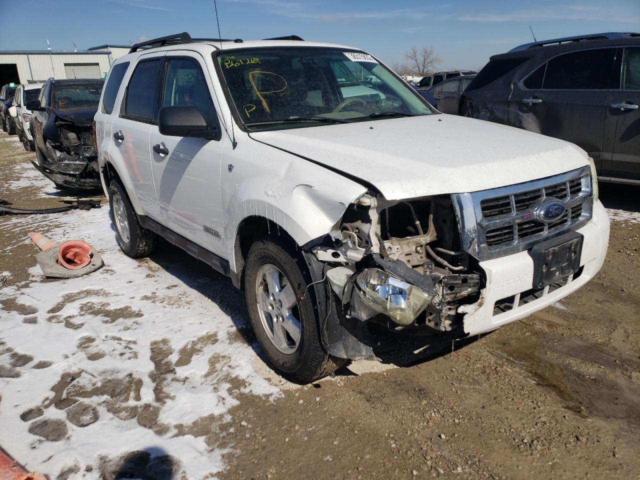 FORD ESCAPE XLT 2008 with VIN 1FMCU93128KB67269 - Photo from auction