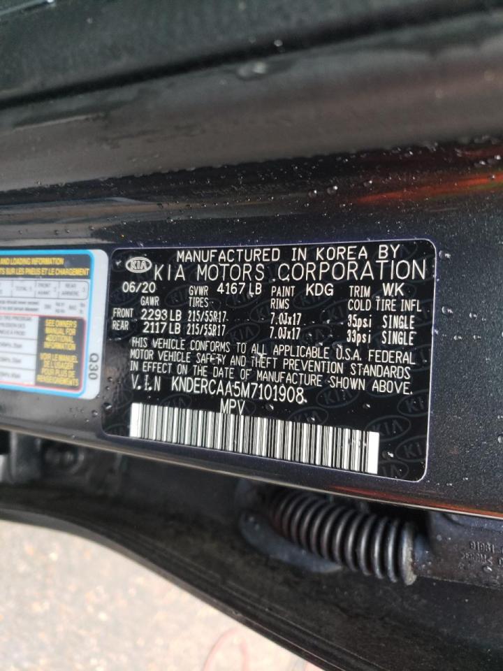 Photo 10 from auction – 2021 KIA SELTOS EX with VIN KNDERCAA5M7101908