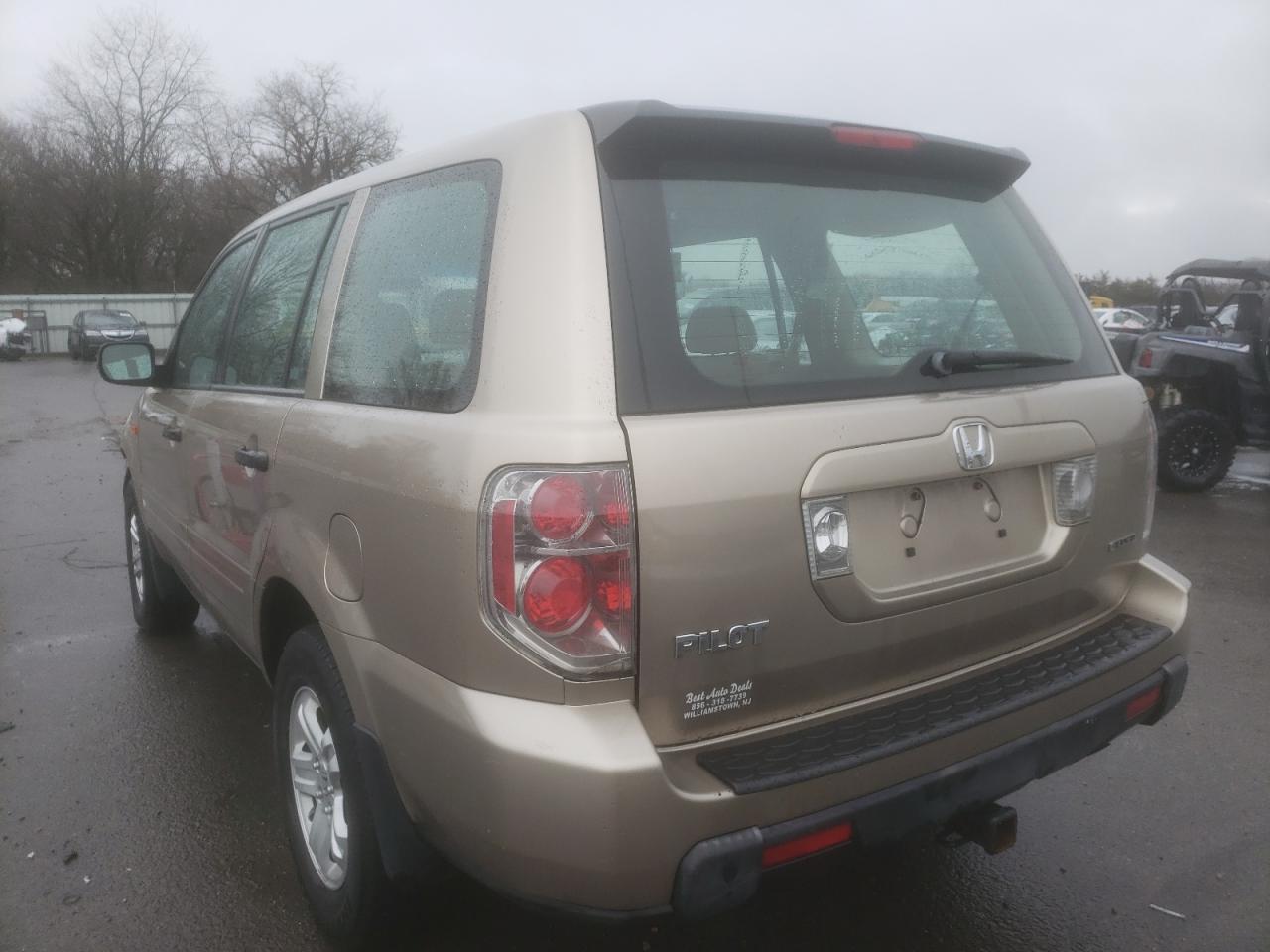 Photo 3 from auction – 2006 HONDA PILOT LX with VIN 5FNYF18196B018883