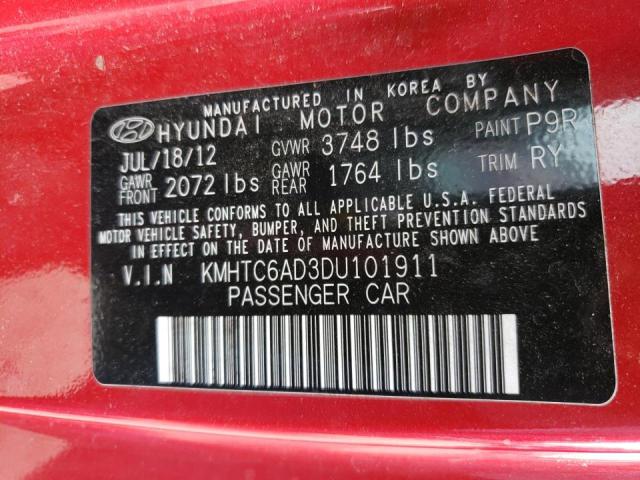 Photo 10 from auction – 2013 HYUNDAI VELOSTER with VIN KMHTC6AD3DU101911