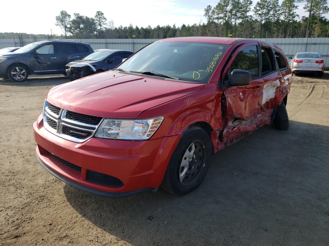Photo 2 from auction – 2015 DODGE JOURNEY SE with VIN 3C4PDCAB1FT738471