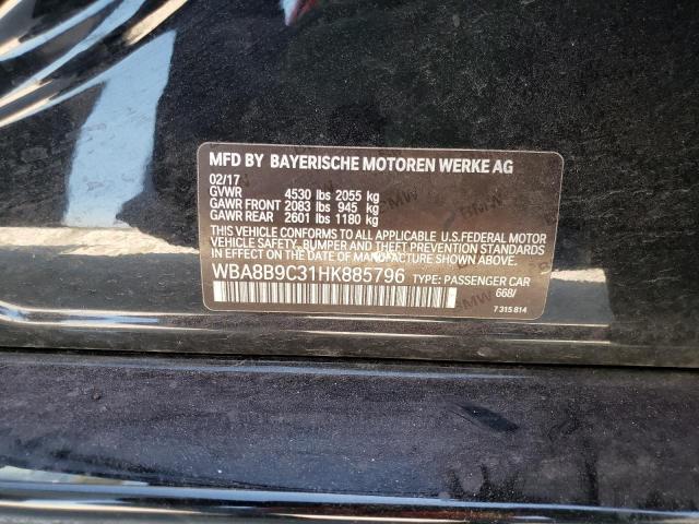 Photo 10 from auction – 2017 BMW 330 I with VIN WBA8B9C31HK885796