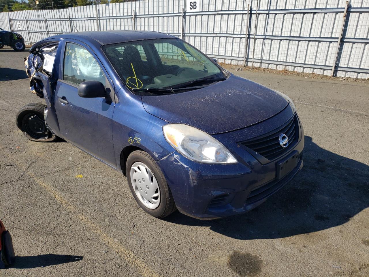 NISSAN VERSA S 2012 with VIN 3N1CN7APXCL901017 - Photo from auction