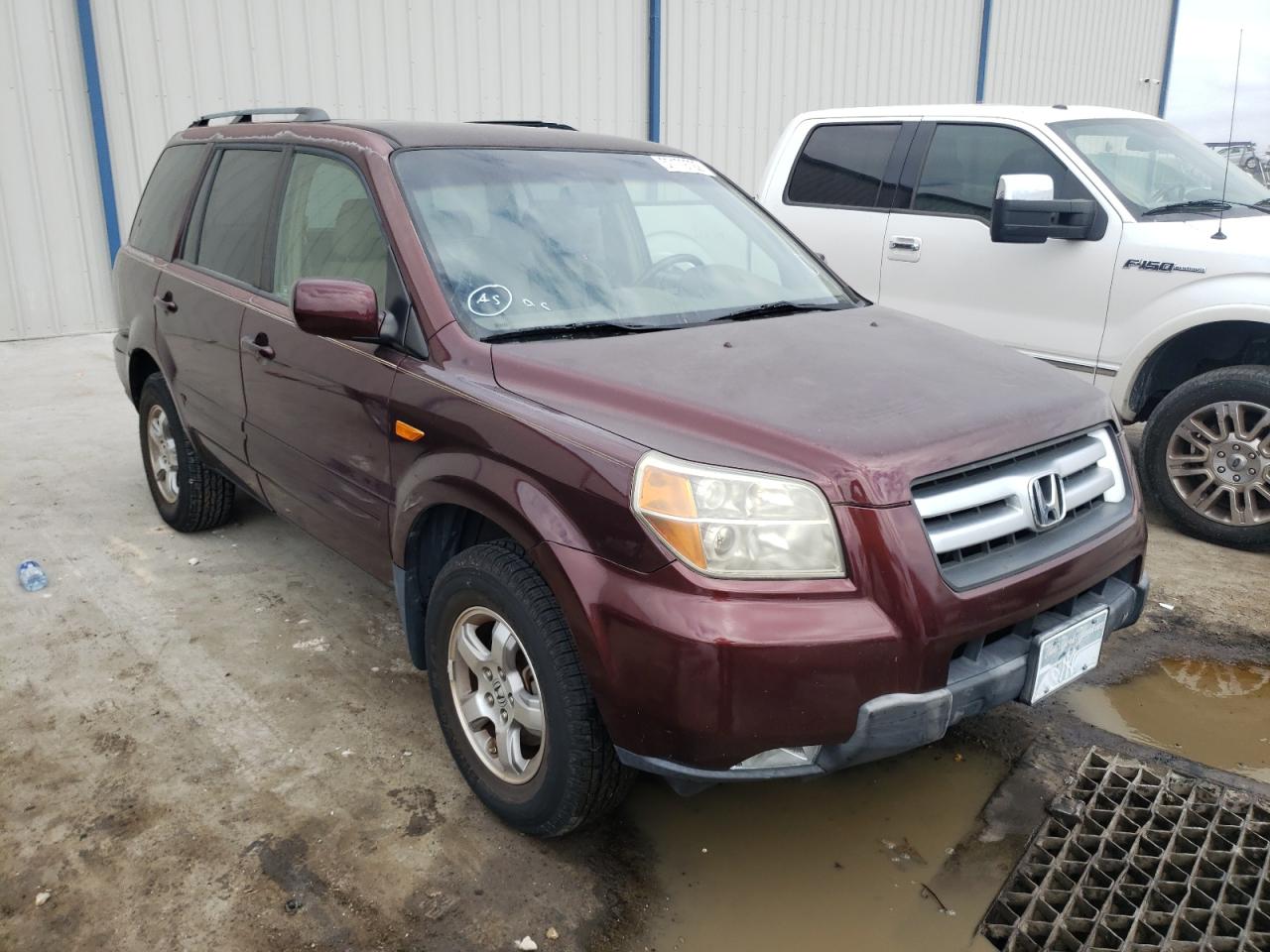 HONDA PILOT EX 2007 with VIN 5FNYF28497B046524 - Photo from auction