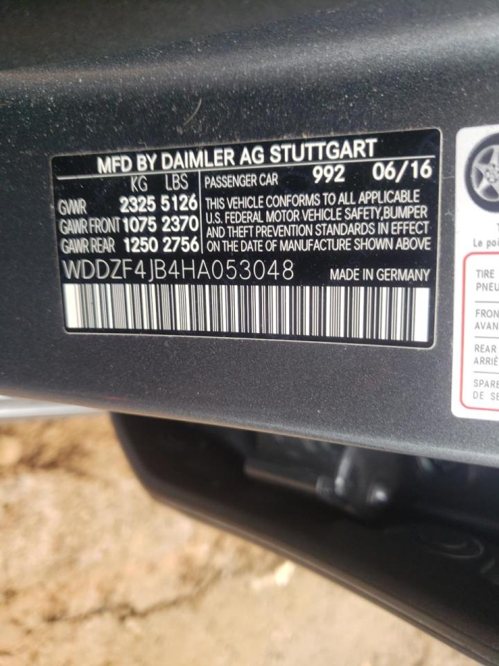 Photo 10 from auction – 2017 MERCEDES-BENZ E 300 with VIN WDDZF4JB4HA053048
