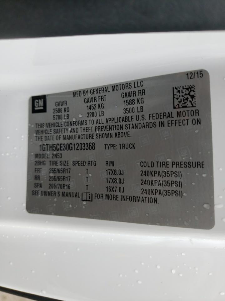 Photo 10 from auction – 2016 GMC CANYON SLE with VIN 1GTH5CE30G1203368