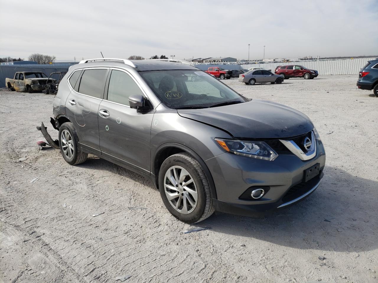 NISSAN ROGUE S 2014 with VIN 5N1AT2MV7EC859908 - Photo from auction