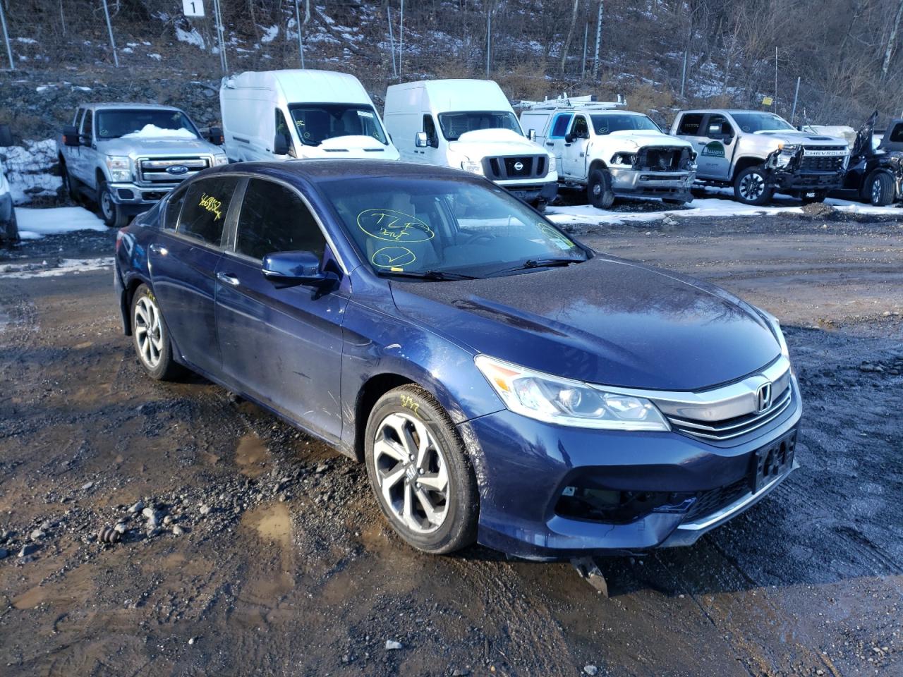 HONDA ACCORD EX 2017 with VIN 1HGCR2F79HA073314 - Photo from auction