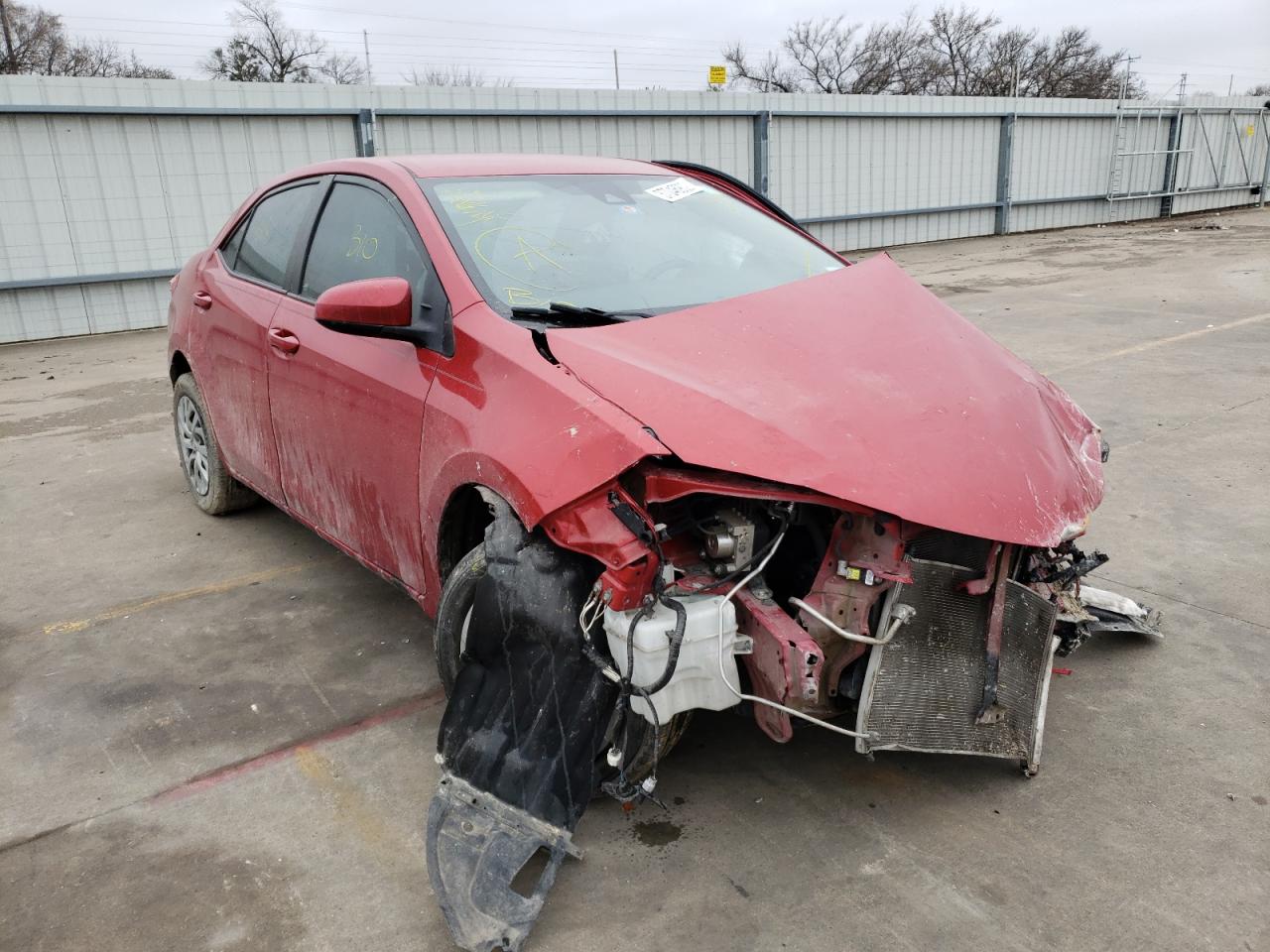 TOYOTA COROLLA L 2017 with VIN 5YFBURHE4HP634706 - Photo from auction