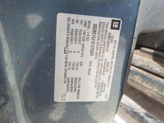 Photo 10 from auction – 2008 CHEVROLET SILVERADO with VIN 2GCEC19J181270241