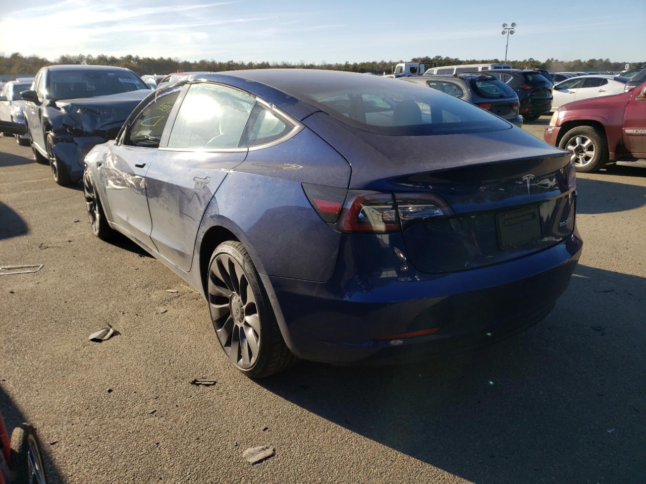 Photo 3 from auction – 2021 TESLA MODEL 3 with VIN 5YJ3E1EC2MF973332