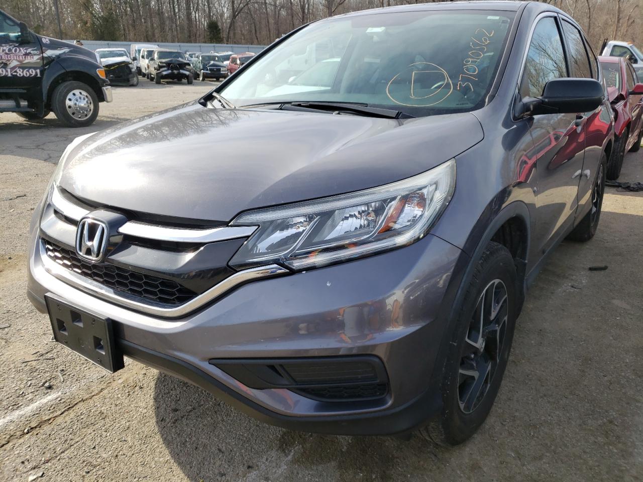 Photo 2 from auction – 2016 HONDA CR-V SE with VIN 5J6RM4H40GL015529