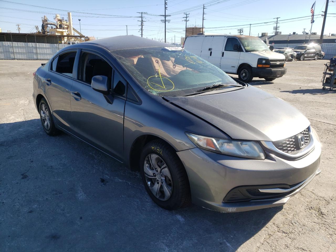 HONDA CIVIC LX 2013 with VIN 19XFB2F57DE294206 - Photo from auction