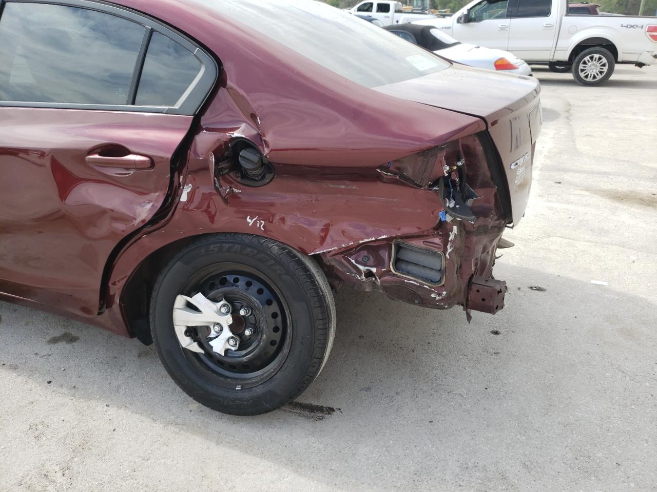 Photo 9 from auction – 2012 HONDA CIVIC LX with VIN 2HGFB2F57CH567889