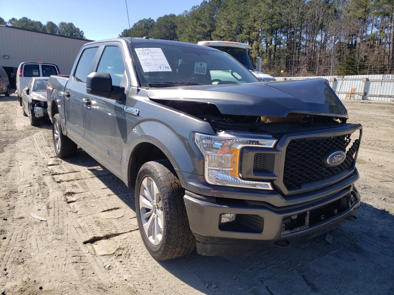 FORD F150 SUPER 2018 with VIN 1FTEW1EP3JFE22021 - Photo from auction