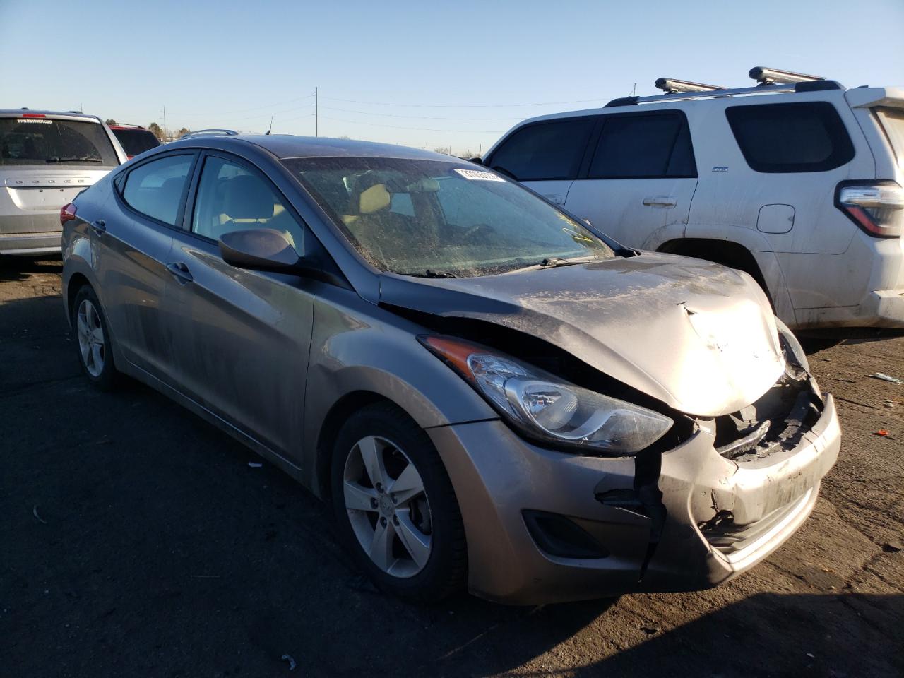HYUNDAI ELANTRA GL 2013 with VIN 5NPDH4AE2DH258248 - Photo from auction