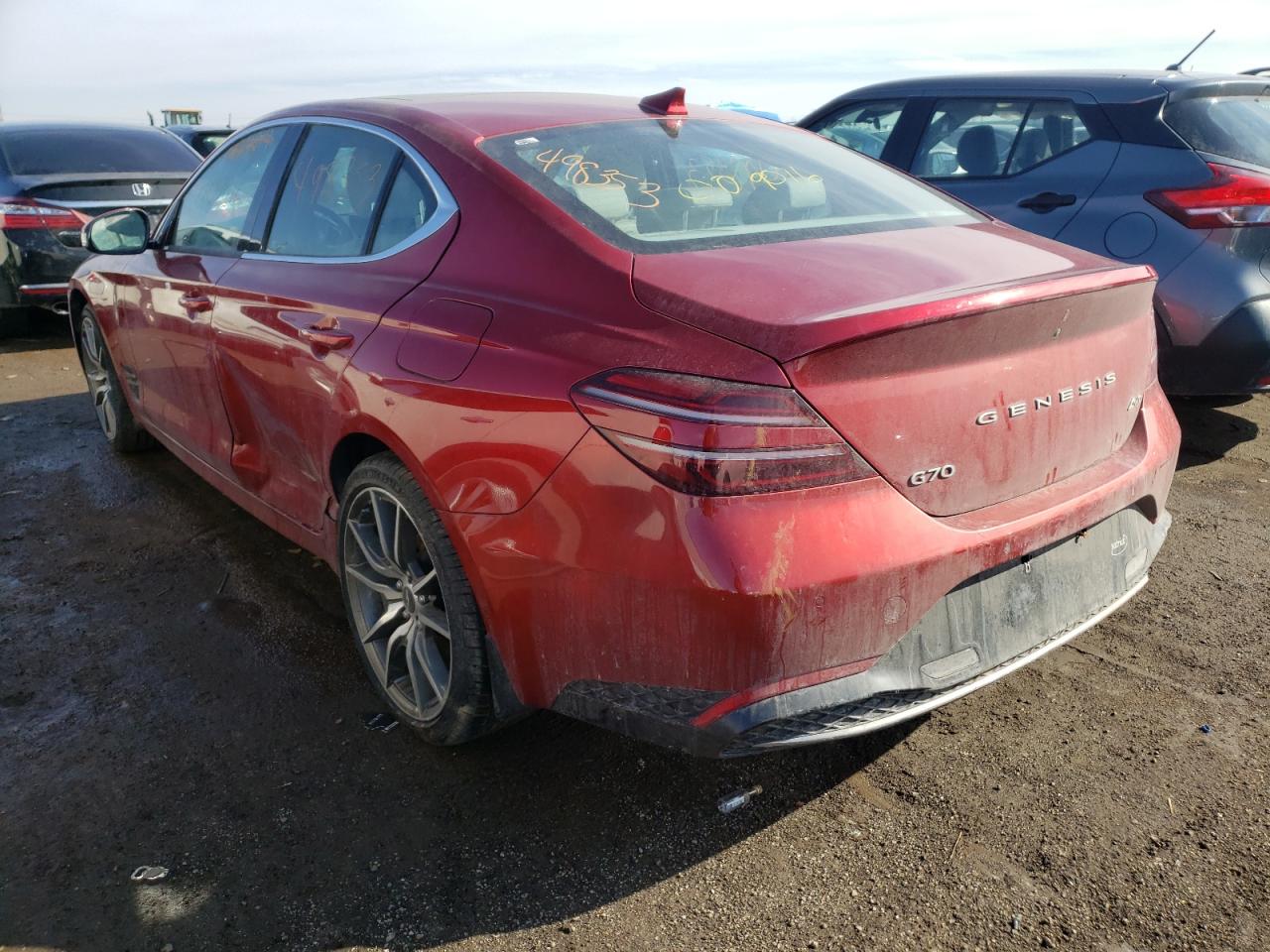 Photo 3 from auction – 2022 GENESIS G70 BASE with VIN KMTG34TAXNU088932