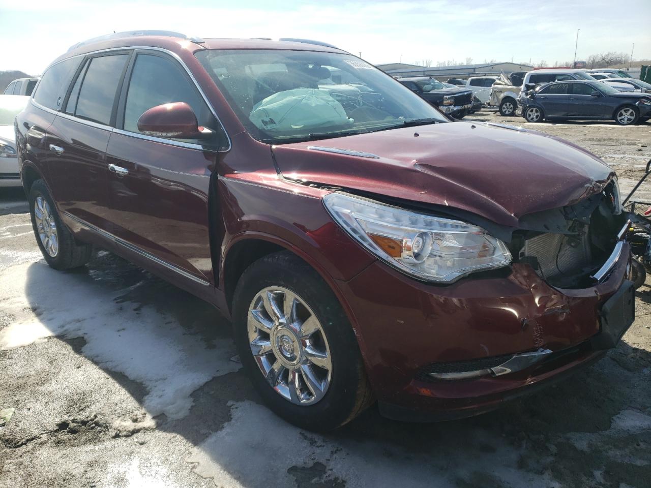 BUICK ENCLAVE 2015 with VIN 5GAKRBKD5FJ380886 - Photo from auction