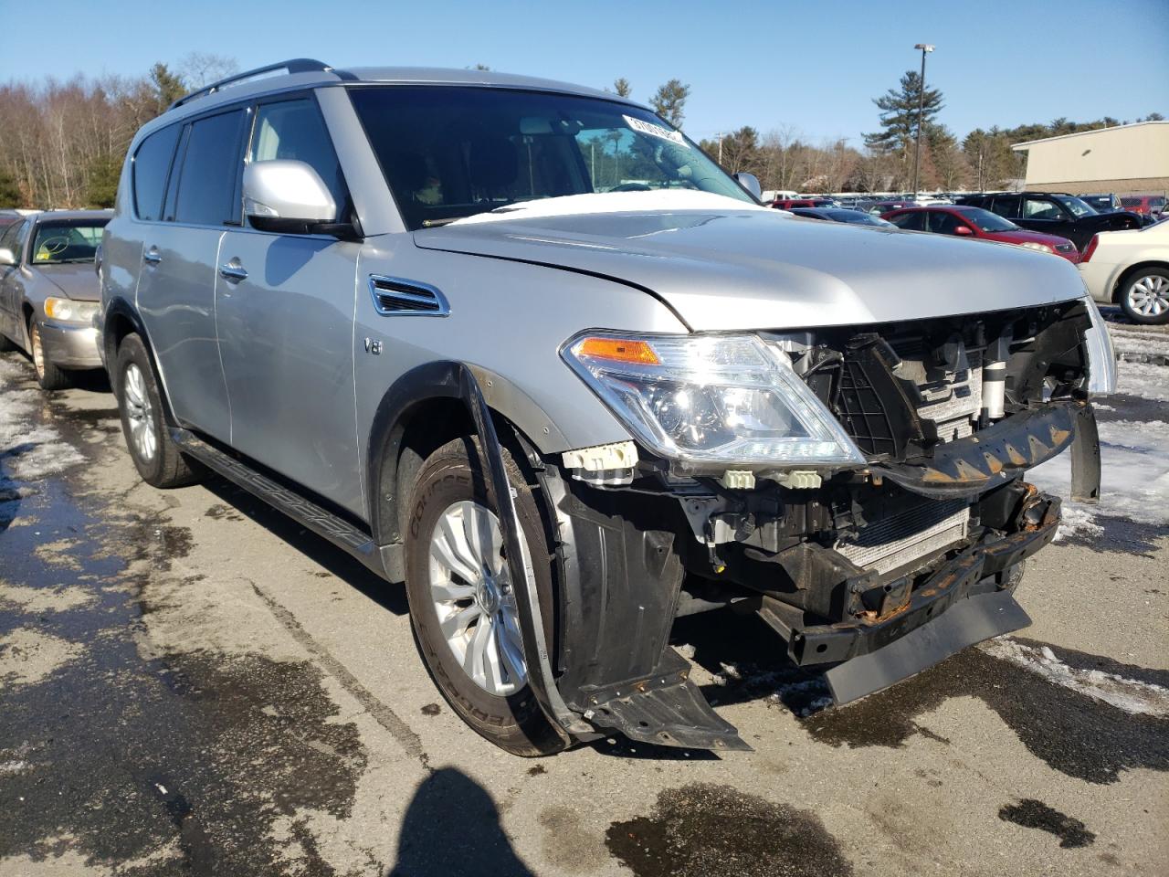 NISSAN ARMADA SV 2017 with VIN JN8AY2NC2H9510289 - Photo from auction