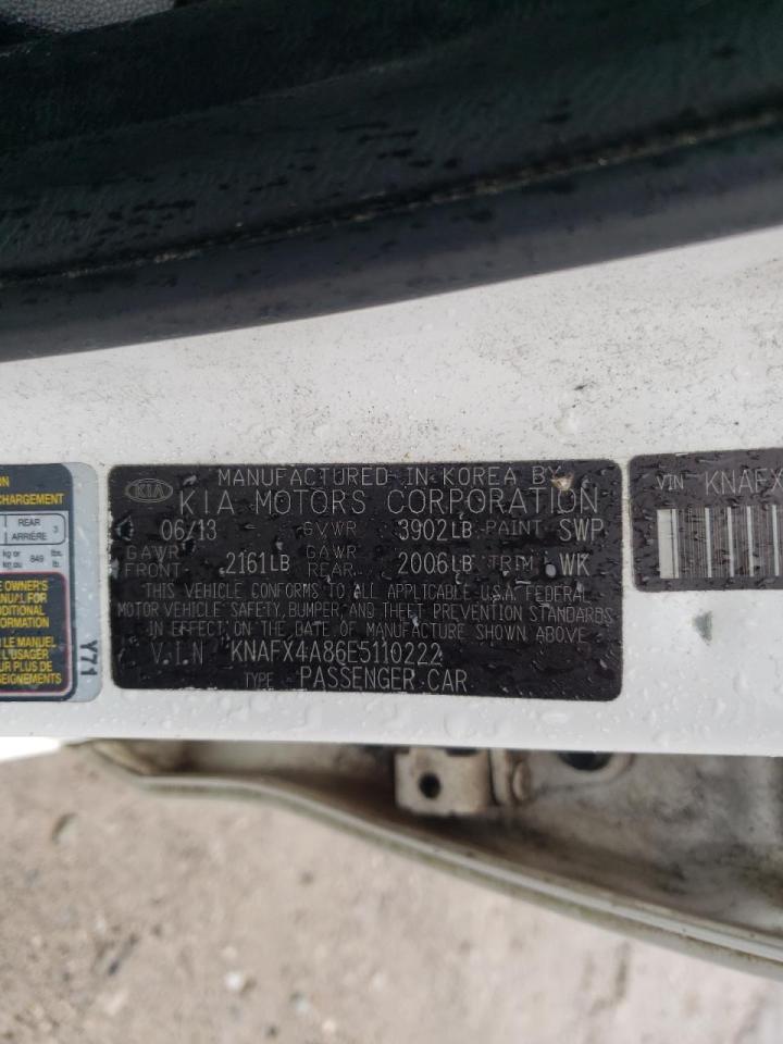 Photo 10 from auction – 2014 KIA FORTE EX with VIN KNAFX4A86E5110222