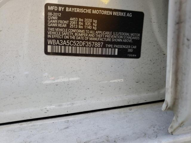 Photo 10 from auction – 2013 BMW 328 I with VIN WBA3A5C52DF357887