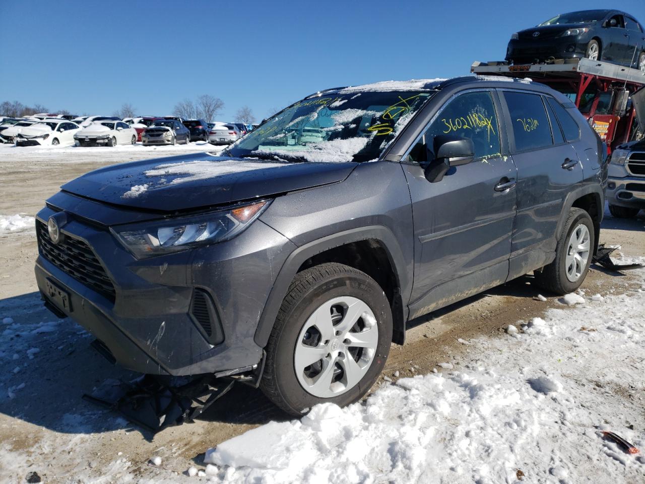Photo 2 from auction – 2021 TOYOTA RAV4 LE with VIN 2T3F1RFV1MW223941