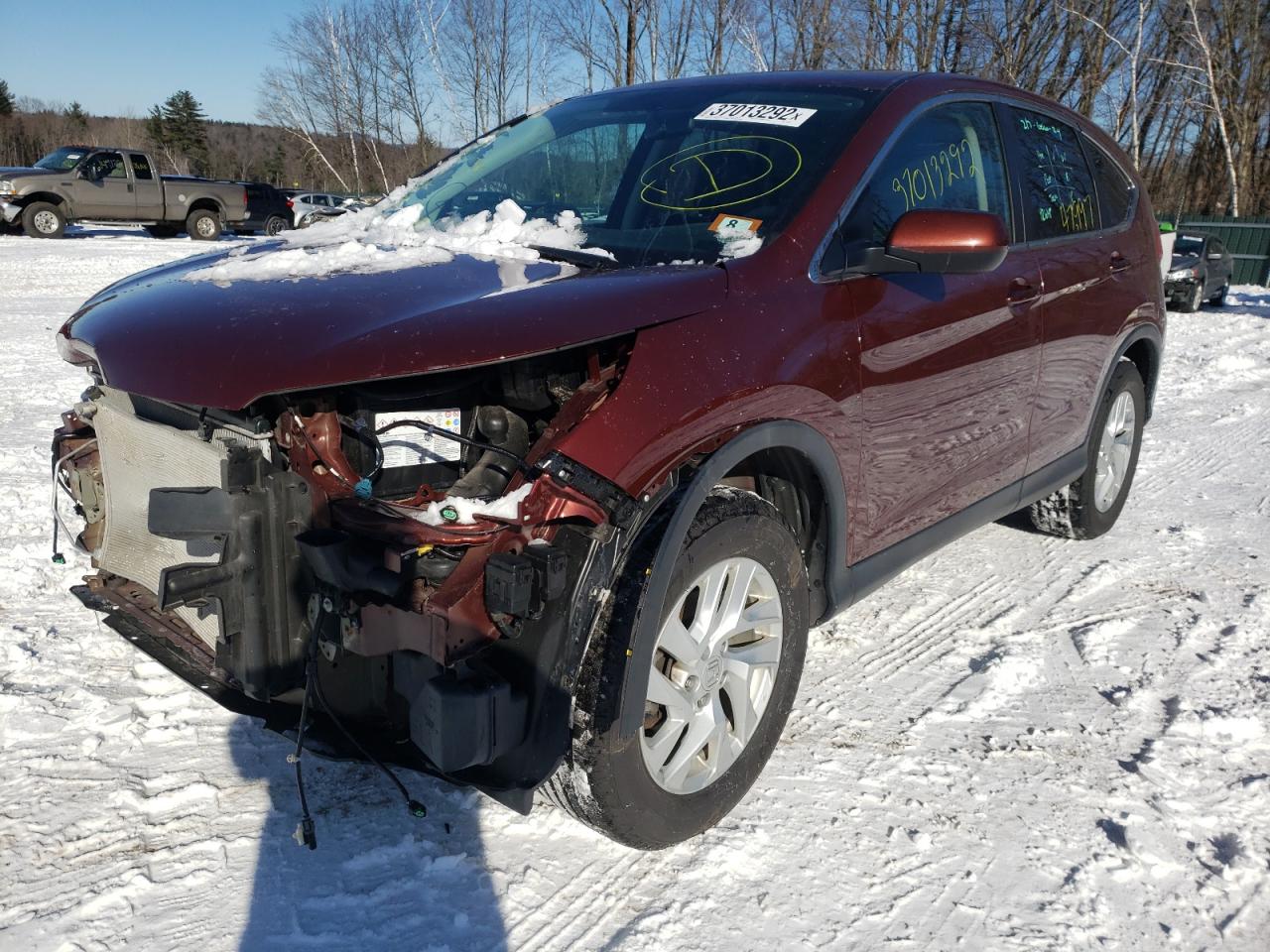 Photo 2 from auction – 2016 HONDA CR-V EX with VIN 5J6RM4H50GL109564