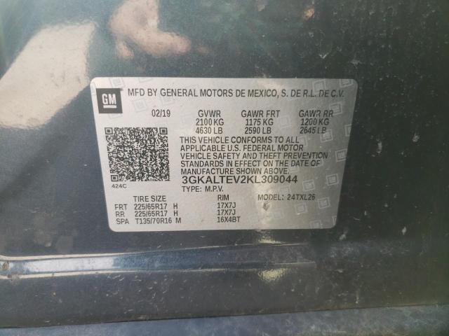 Photo 10 from auction – 2019 GMC TERRAIN SL with VIN 3GKALTEV2KL309044