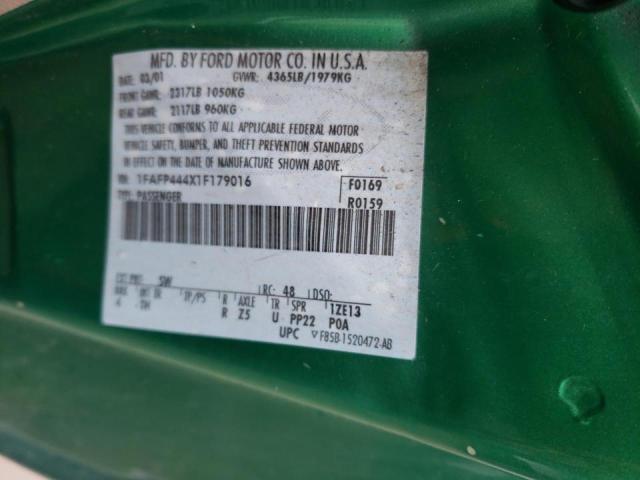 Photo 10 from auction – 2001 FORD MUSTANG with VIN 1FAFP444X1F179016