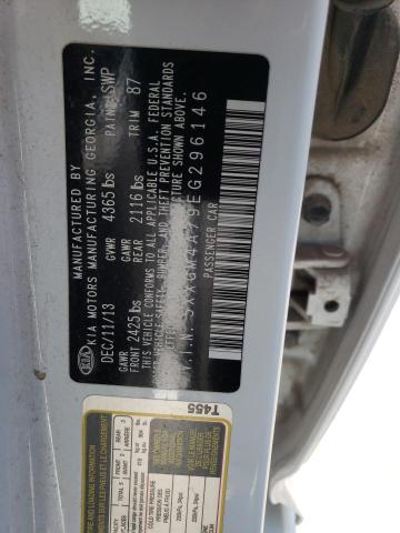 Photo 10 from auction – 2014 KIA OPTIMA LX with VIN 5XXGM4A79EG296146