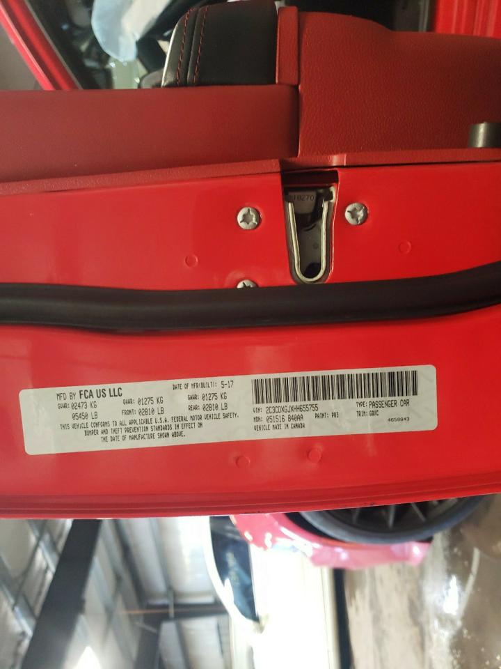 Photo 10 from auction – 2017 DODGE CHARGER R/ with VIN 2C3CDXGJXHH655755